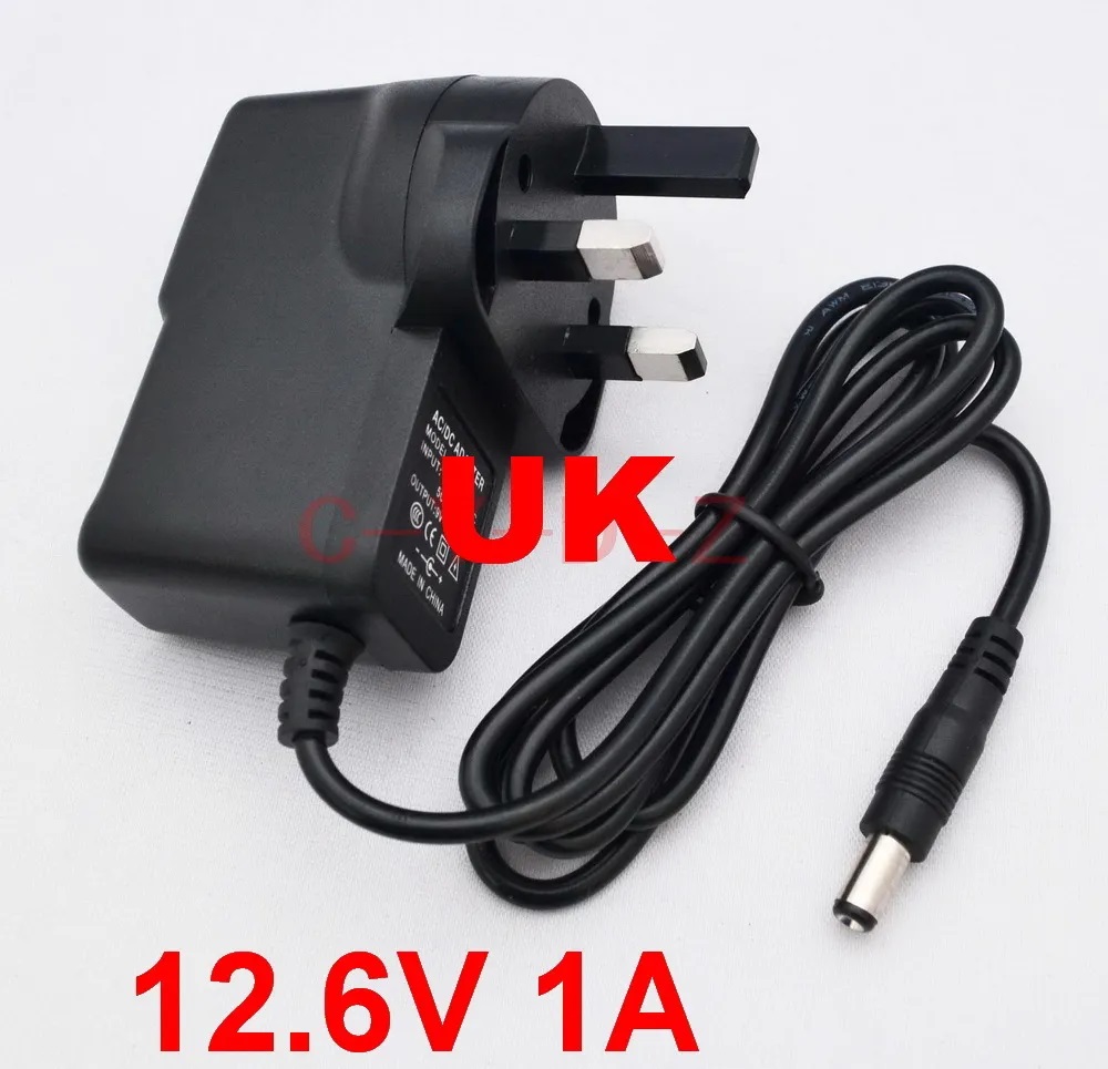 High Quality Full Amperes 12.6V 1A UK Lithium Battery Charger