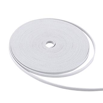 High Quality White Open Ended GT2 Belt Width 6mm with Steel Wire