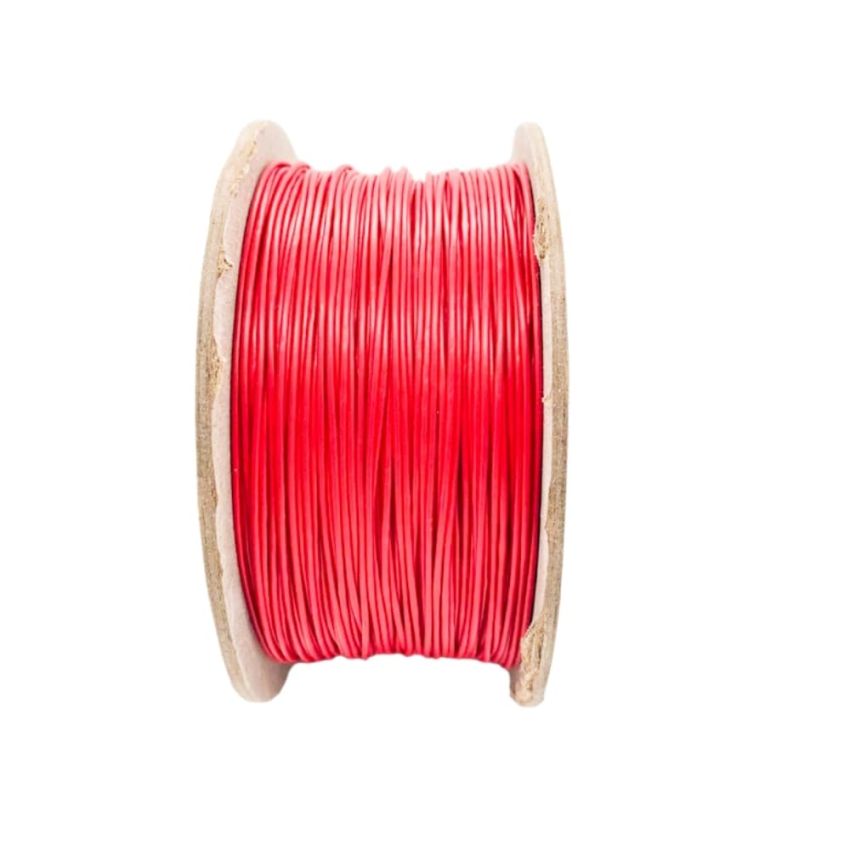  Hookup Solid Core Wire  single core 1/0.6m TC + PVC OD 1.25MM RED 17AWG  Roll of 100 M
