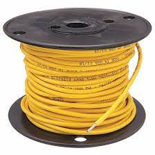 Hookup Solid Core Wire 1/0.6m TC + PVC OD 1.25MM Yellow