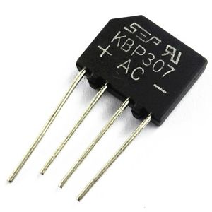 KBP206 Bridge Rectifier Diode 2A 600V KBP-4 (SIP-4) Single Phase