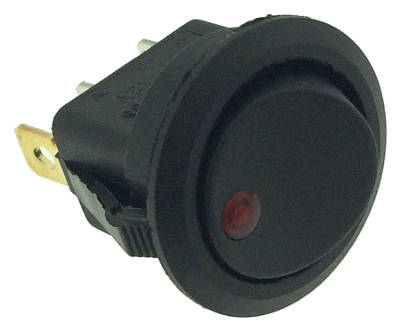 kcd1-101en-5 SWITCH ROCKER ON-OFF 16A 12V 3PIN LED RED