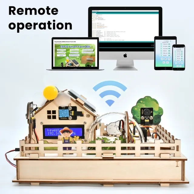 Keyestudio ESP32 IoT Control Smart Farm Starter Kit for Arduino Scratch 3.0 Graphical Programming