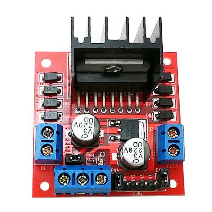 L298N Motor Driver Board Red Dual H-Bridge