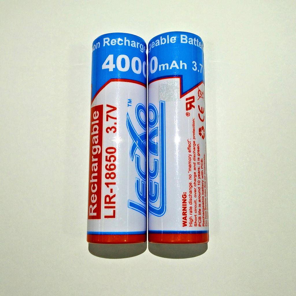 LECXO 18650 3.7V 4000MAH Lithium Battery