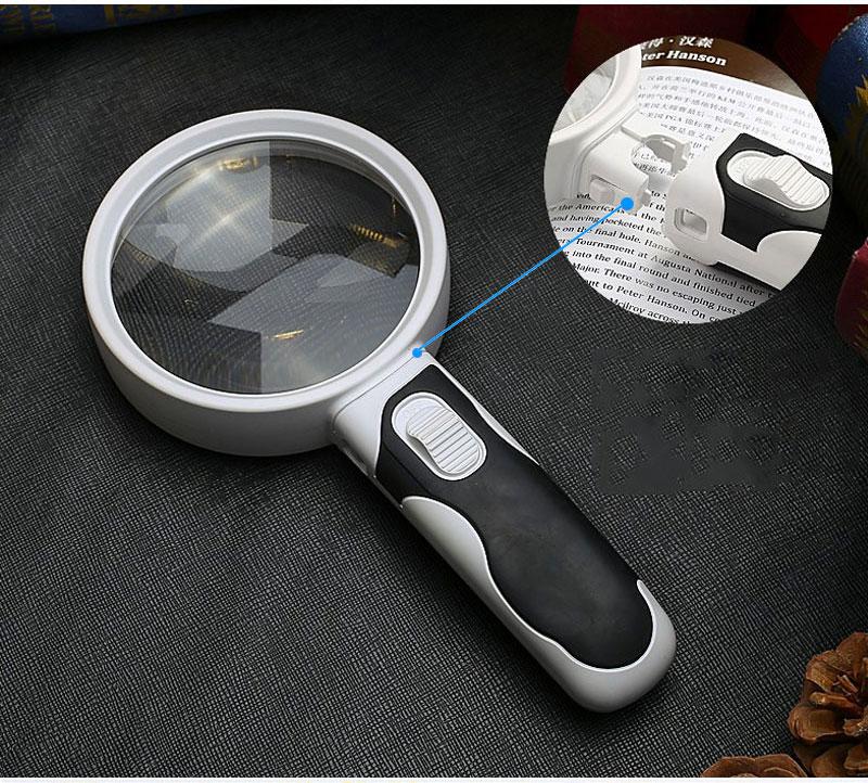  Magnifying Glass Loupe with LED backlight 10 Times magnifying 