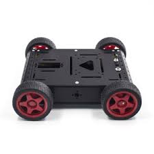 Metal Tank Robot Smart Car Chassis Black