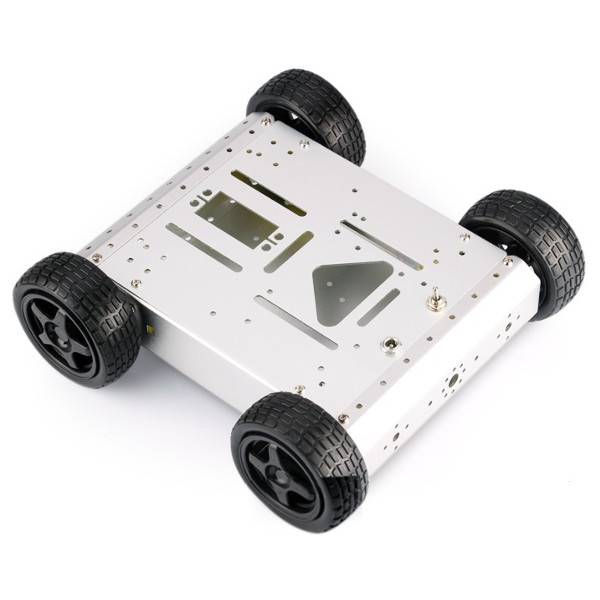 Metal Tank Robot Smart Car Chassis Sliver