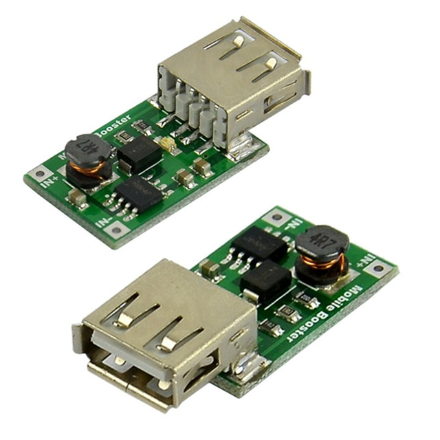 Mini DC-DC Boost Converter 0.9V~5V to 5V 600MA USB Output