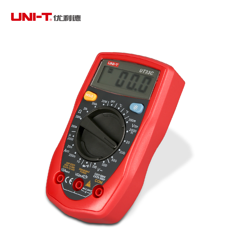 Mini Palm Size UNI-T UT33B  Digital Multimeter Auto Range AC/DC