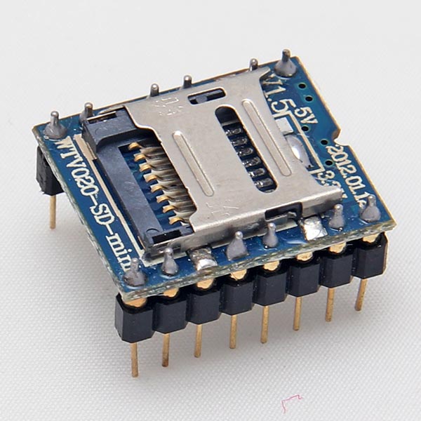 Mini SD Card MP3 Sound Module For PIC Arduino WTV020-SD-16P