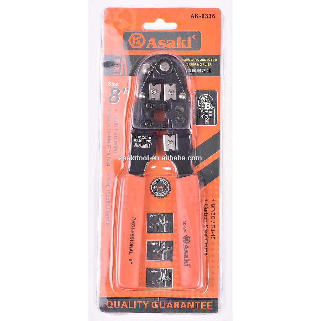 Modular plug crimping tool 8"