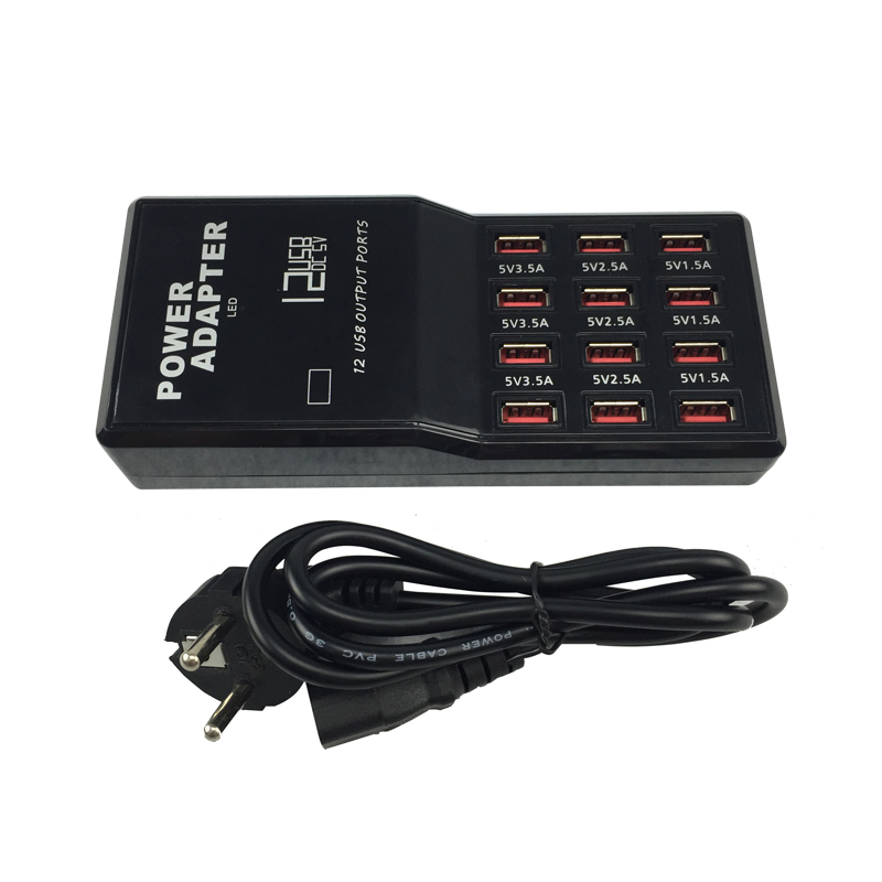 Multifunctional 12 Interface USB Charger 5V 3.5A 2.5A 1.5A