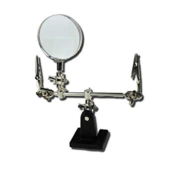 Multifunctional Soldering Fixture with Magnifying Glass