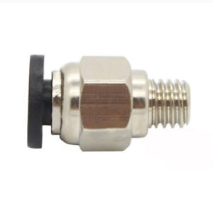 PC4-M6 Pneumatic Connectors Straight Air Fittings For Teflon Tube 4mm Hotend Extruder Quick M6 Joint Part