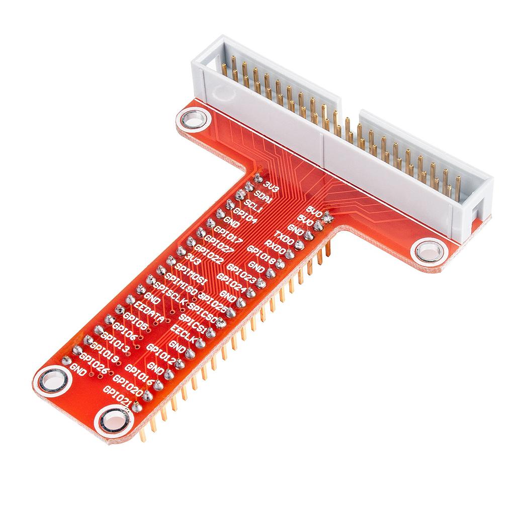 Red 40Pin GPIO T-Type Extension Board