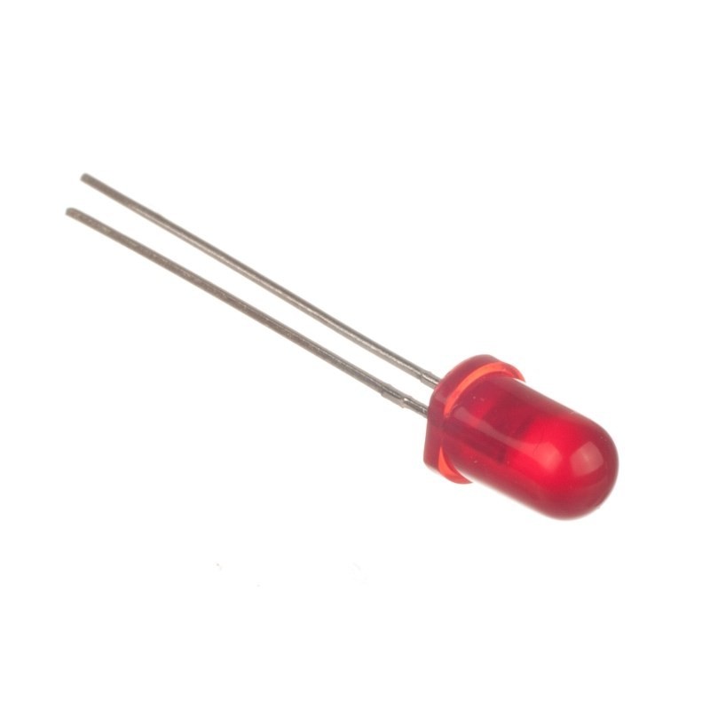 RED LED 5mm 28mm Leg 