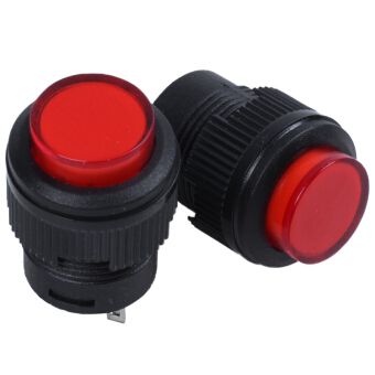 Red R16-503BD 16MM 4PIN Momentary Self- Reset Mini Push Button Switch with Light