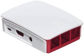 Red+White Raspberry Pi 4B Case ABS Enclosure Box Shell