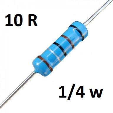 Resistor 10R 1/4W 1%(1pcs)