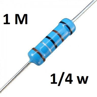 Resistor 1M 1/4W 1%(1pcs)