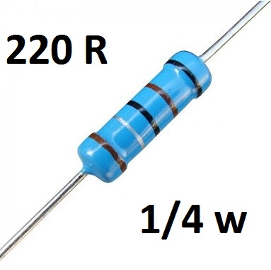 Resistor 220R 1/4W 1%(1pcs)