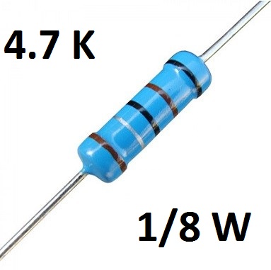 Resistor 4.7K 1/8W (1pcs)