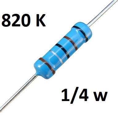 Resistor 820K 1/4W (1pcs)