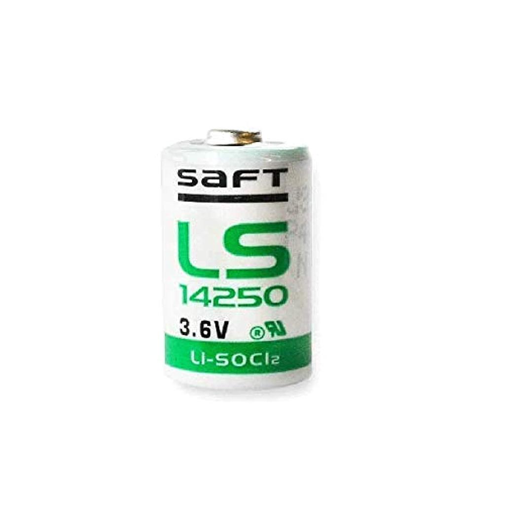 SAFT 1/2 AA LS-14250 Lithium Battery, 3.6V, 1200 mAh