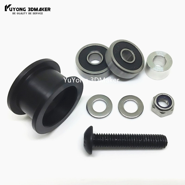 Smooth Idler Pulley wheel Kit POM Idler pulley without bearing for C-bean for Openbuilds V-Slot rail