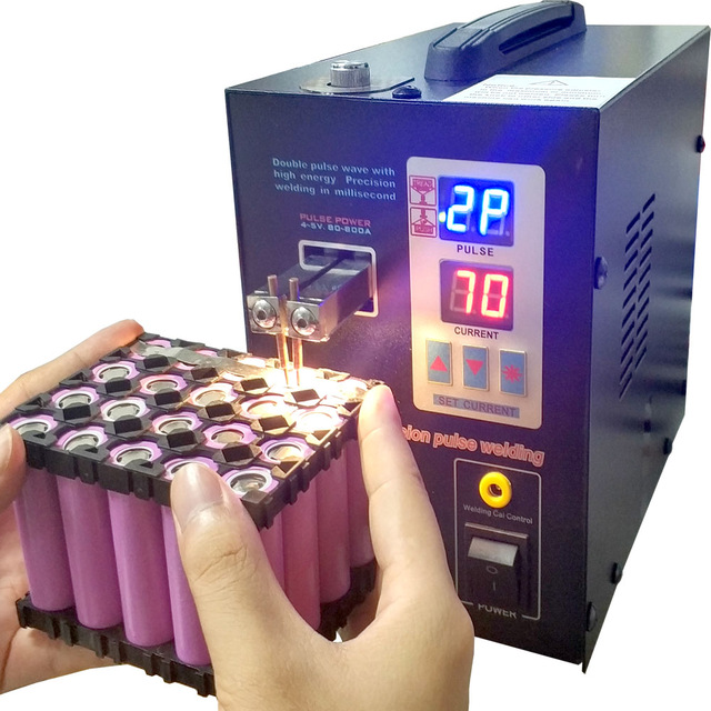 SUNKKO 737G Spot Welder 1.5 kW LED illumination Dual Digital Display Double-Pulse Welding Machine 
