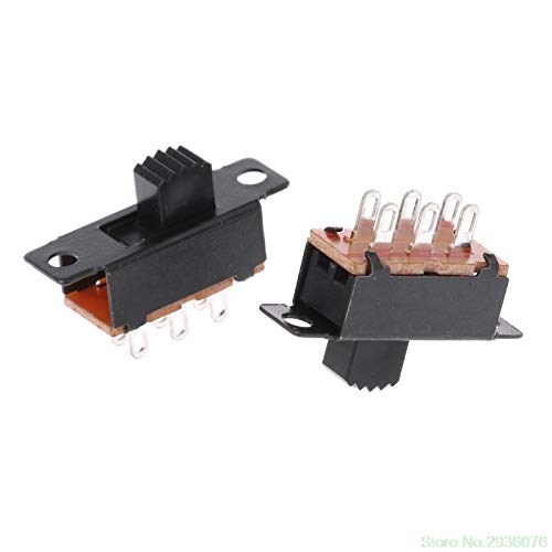 SWITCH 6 Pins 2 Positions DPDT On/On Mini Slide Switch 0.5A Toggle Switch Drop Ship Support