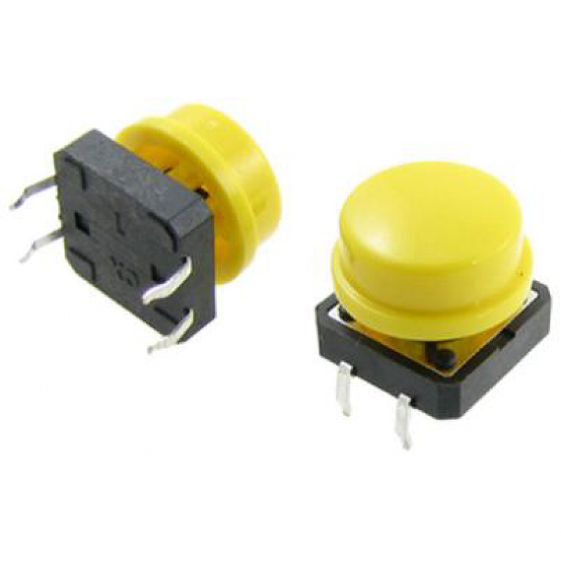 Tactile Push  Button 4pin with cap(12x12x7.3mm) 