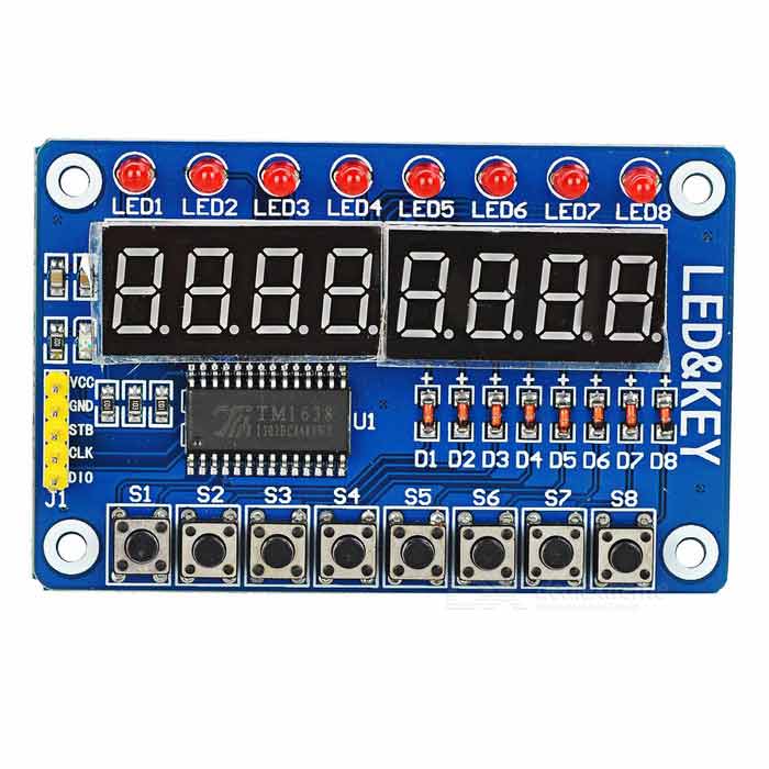 TM1638 button digital LED display module