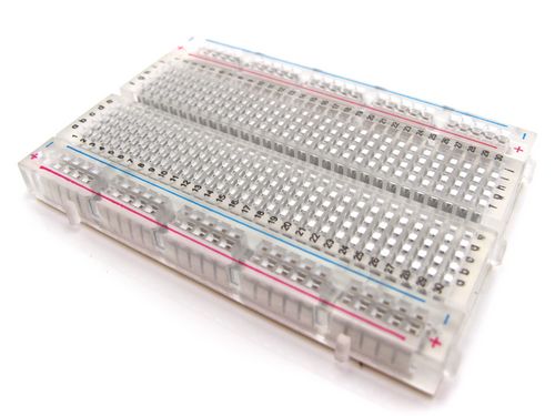 Transparent 400 Points Solderless Breadboard