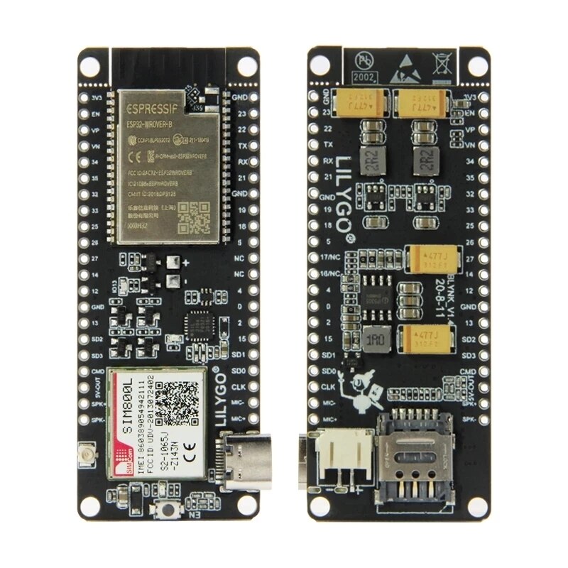 TTGO T-Call V1.4 / V1.5 ESP32 Wireless Module SIM Antenna SIM Card SIM800L Module