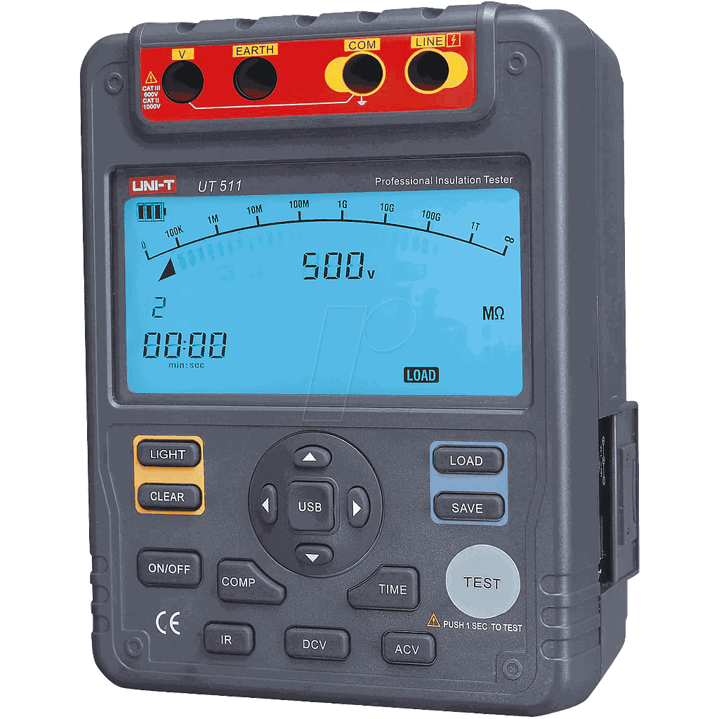 UNI-T 1000V 10Gohm Digital Insulation Resistance Testers  Voltmeter Auto Range Megger UT511