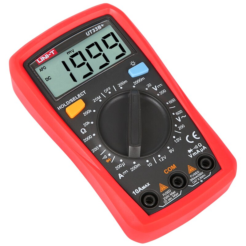 UNI-T UT33B+ Battery Test Manual Range Digital Multimeter