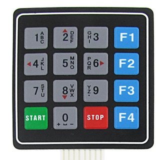 Universal 4x4 16 Key Matrix Membrane Switch Keypad Keyboard 76x69x0.8mm