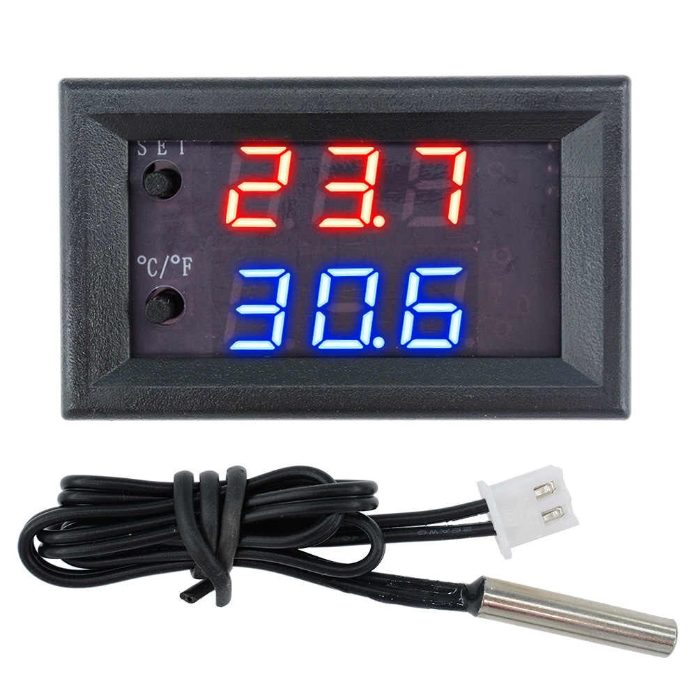 W1209WK DC12V LED Digital Thermostat Tempeature Controller Regulator