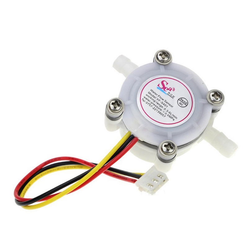 Water Flow Sensor (Sea) YFS401 Flowmeter 0.3-6L/min 2mm White 