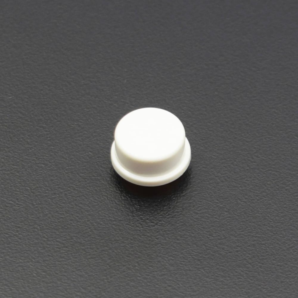 white Round Cap for Square Tachile Switch for 12x12x7.3mm Square Switch