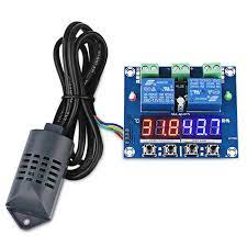 XH-M452 High Precision DC 12V 10A Digital LED Dual Output Temperature and Humidity Controller Module with SHT20 Sensor