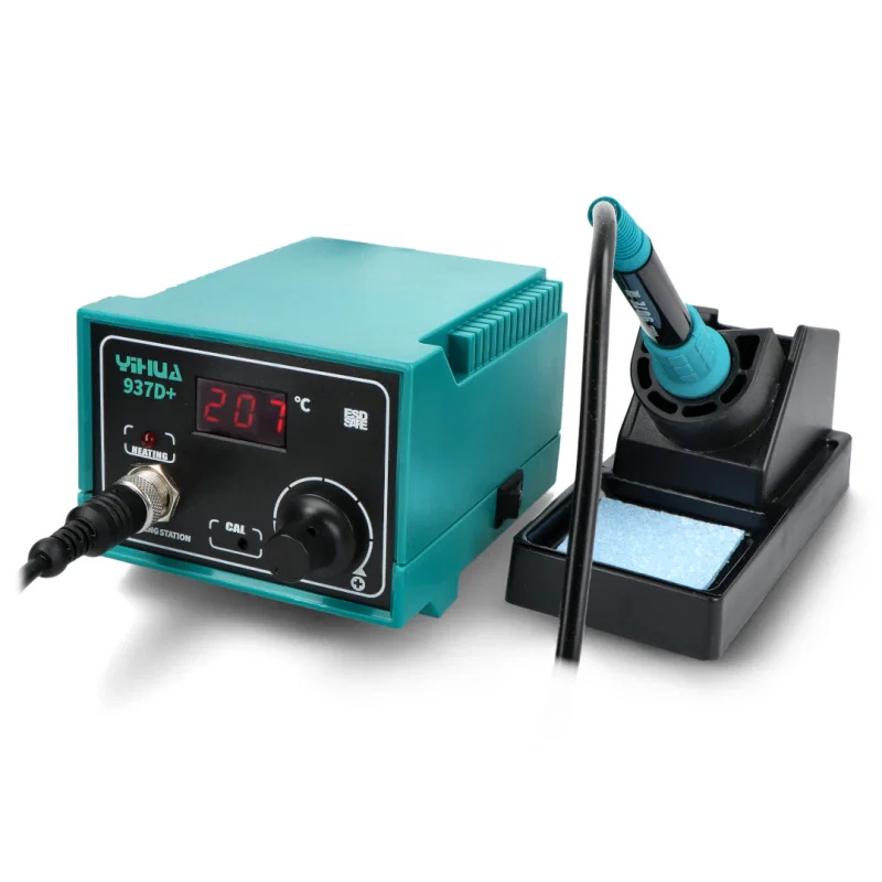 YIHUA937D+ 60W Digital Display High-Power Heating Core Soldering Station UK Plug