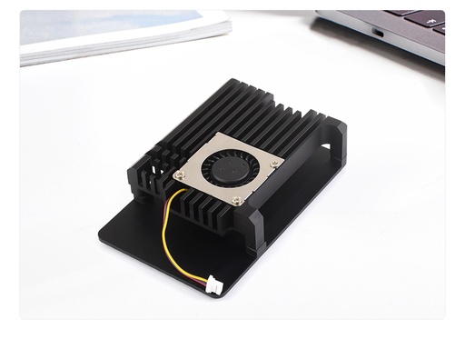 [RA789] Metal Aluminum Case with Four Line Blast Fan for Raspberry Pi 5