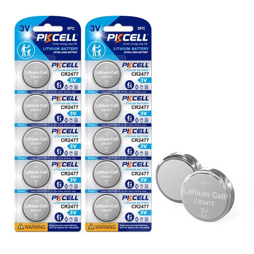 [2477] PKCEL CR2477 3V Lithium Coin Cell Battery ( 1 pcs)