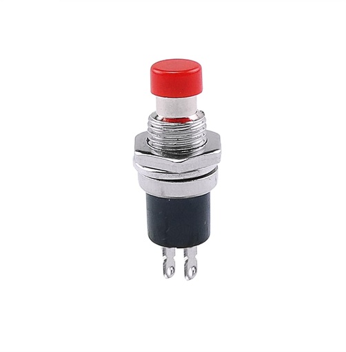 [ME110] Red PBS-110 2PIN 7MM Thread Momentary Self- Reset Push Button Switch（Press On-NO）