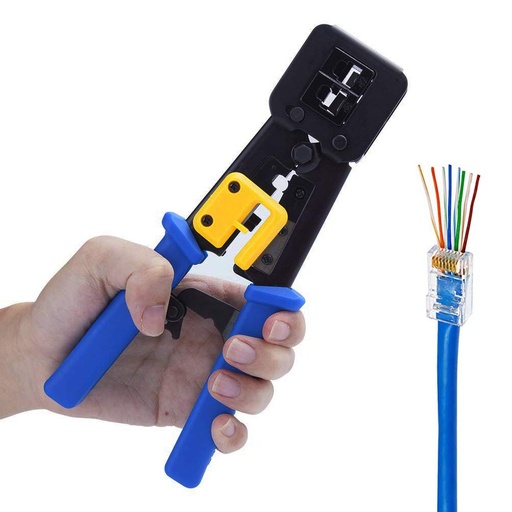 [RJ11/RJ45] RJ11/RJ45 Crimping  Precise Pass-Through Tool