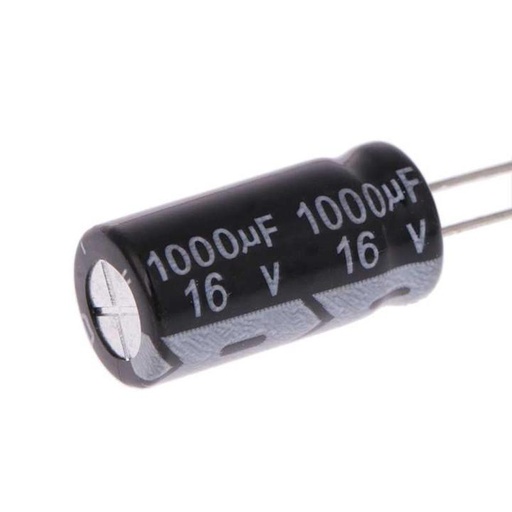 1000uF 16V Radial Electrolytic Capacitor 
