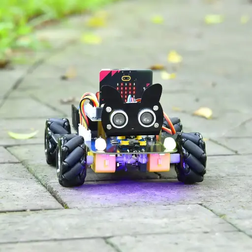 [KS4032] Keyestudio Micro Bit V2 4WD Mecanum Wheel Robot Car Kit STEM Toys Makecode &Python Programming Without Microbit Board